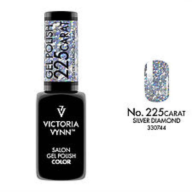 salon gel polish NO.225 Silver Diamond (TPO FREE, HEMA FREE, DI-HEMA FREE)
